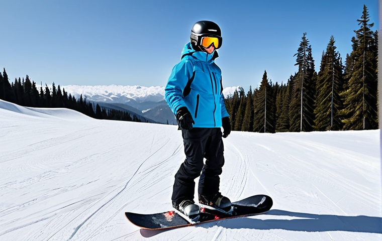 Prompt 1: Beginner Snowboarder and Equipment**