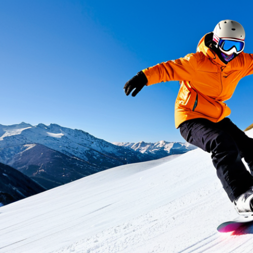 Home 28 **
"A snowboarder executing a clean Ollie on a beginner slope in the Pyrenees mountains, Spain. Fully clothed in warm, colorful winter gear, helmet and goggles on. Snow-covered landscape, clear blue sky. Safe for work, appropriate content, professional snowboard photography, perfect anatomy, natural pose, well-formed hands, high resolution."
**