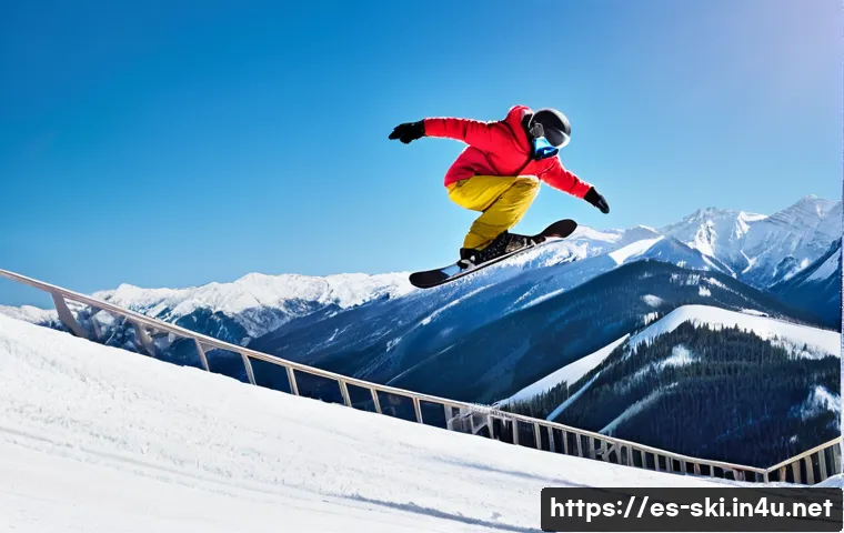 스키장별 스노우 파크 리뷰 - **Prompt 1: "Evolution of Snowparks: Bridging Eras of Freestyle"**
"A dynamic snowpark scene sho...