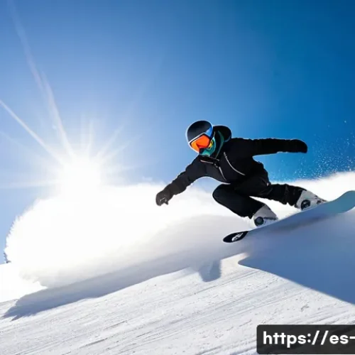 Home 25 스노우보드 모델별 리뷰 - **Prompt:** A dynamic, wide-angle shot of a snowboarder gracefully carving down a pristine, snow-cov...