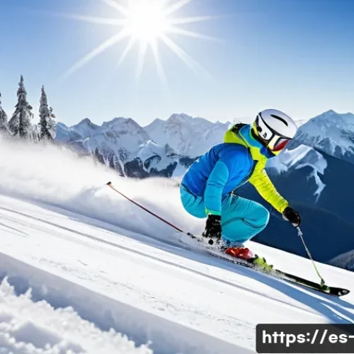 Home 24 스키 중급 코스 준비물 - **Prompt 1: Dynamic Intermediate Skier on Varied Terrain**
"A dynamic shot of an intermediate sk...