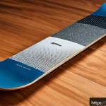 스노우보드 데크 재질 종류 - A detailed cross-sectional illustration of a snowboard highlighting its internal structure, focusing...